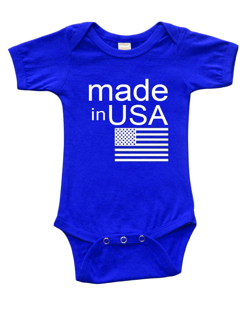 Infant Short Sleeve Onesie -Made in USA