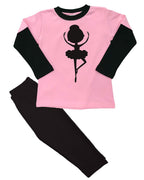 PandoraTees Girls Ballerina 2 piece set