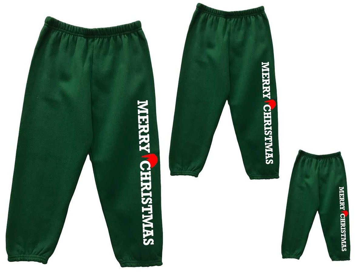 Toddler Fleece Trousers, Matching Family Fleece Pants - Merry Christmas