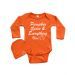 Infant Long Sleeve Bodysuit, Cap Set - Pumpkin Spice & Everything Nice
