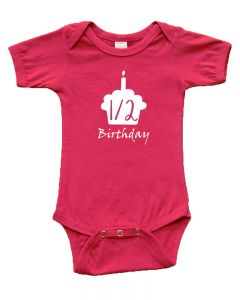 Infant Short Sleeve Bodysuit - 1/2 Birthday