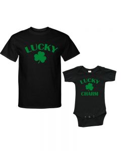 Matching Set -Lucky Charm -Bodysuit & T-Shirt 