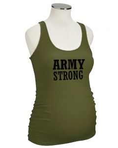 Maternity Tank Top - Army Strong 
