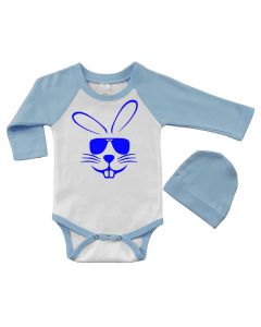 Easter Bunny Raglan Bodysuit Set