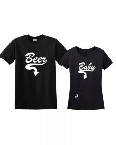 Couples T-shirts - Beer/Baby 