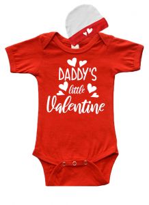 Daddy's Little Valentine Baby Gift Set