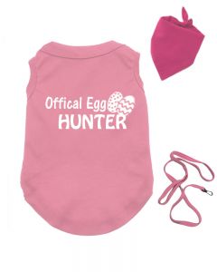 Easter Dog Tee- Official Egg Hunter