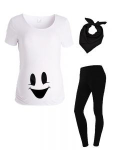 Maternity Ghost Halloween Outfit