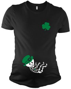 Maternity T-Shirt-Irish Skeleton Baby 