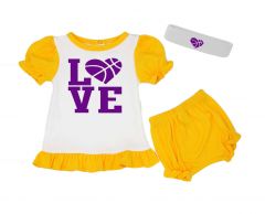 lakers baby girl outfit