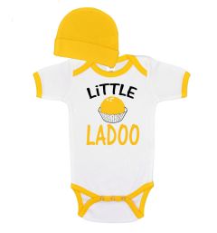 Indian Newborn gift, Little Ladoo hindu baby gift set,  Baby Bodysuit and cap