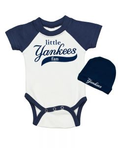 Baseball Bodysuit & Cap set - Little Yankees Fan 