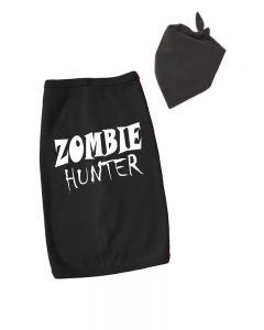 Halloween Dog T-Shirt - Zombie Hunter